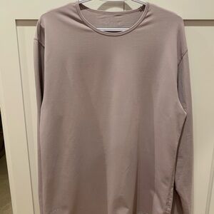 BYLT Drop Cut Lux Men's Long Sleeve Shirt - grey/purple